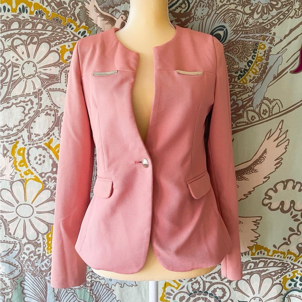 Vintage Ceno pink women blazer size L by tag